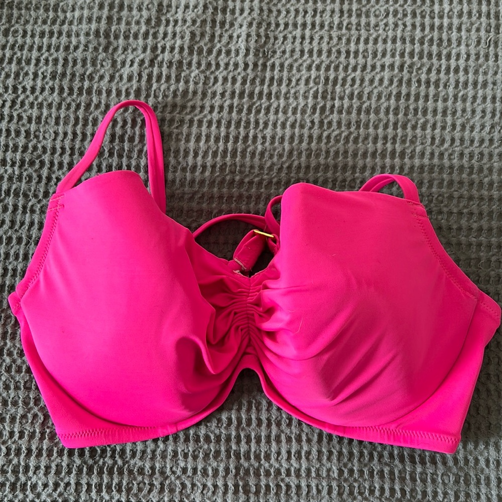 Hot pink bikini top